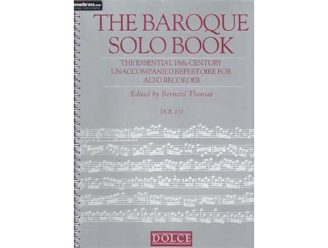 Flute Music of the Baroque Era Woodwind Solo. . The baroque solo book recorder pdf